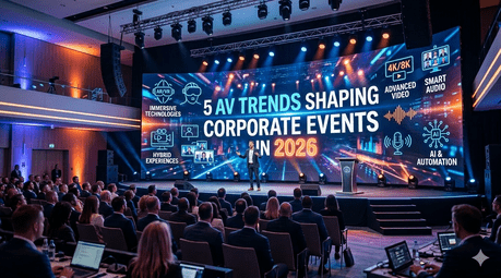 5 AV Trends Shaping Corporate Events in 2026